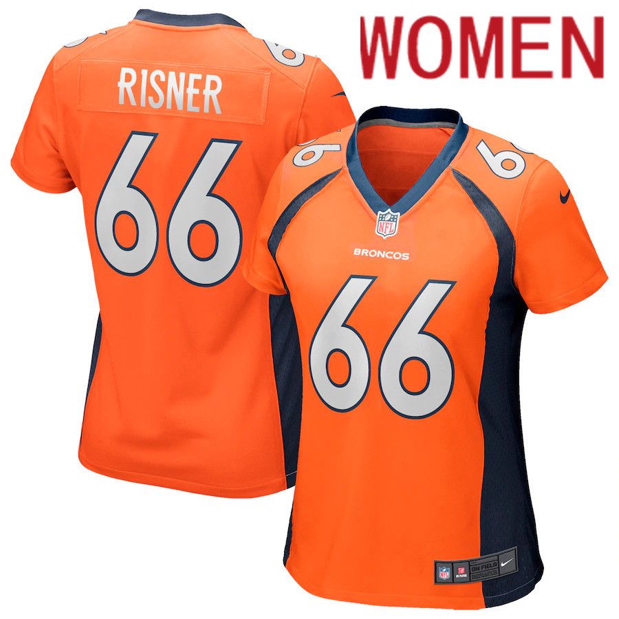 Women Denver Broncos #66 Dalton Risner Orange Nike Game NFL Jersey